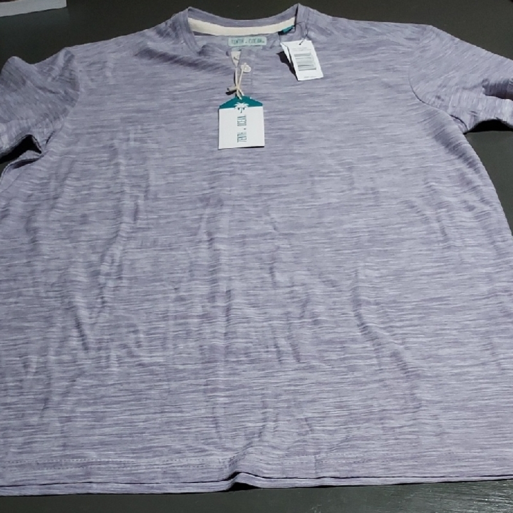 💚2/$20 Or 4/$30 Tenth & Ocean purple short sleeve henley t-shirt size M NWT